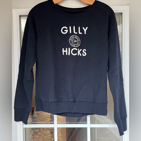 🏝️NAVY BLUE Crewneck by Gilly Hicks — GH— Bondi Beach Club 1932 — Youth Large - Picture 3 of 6